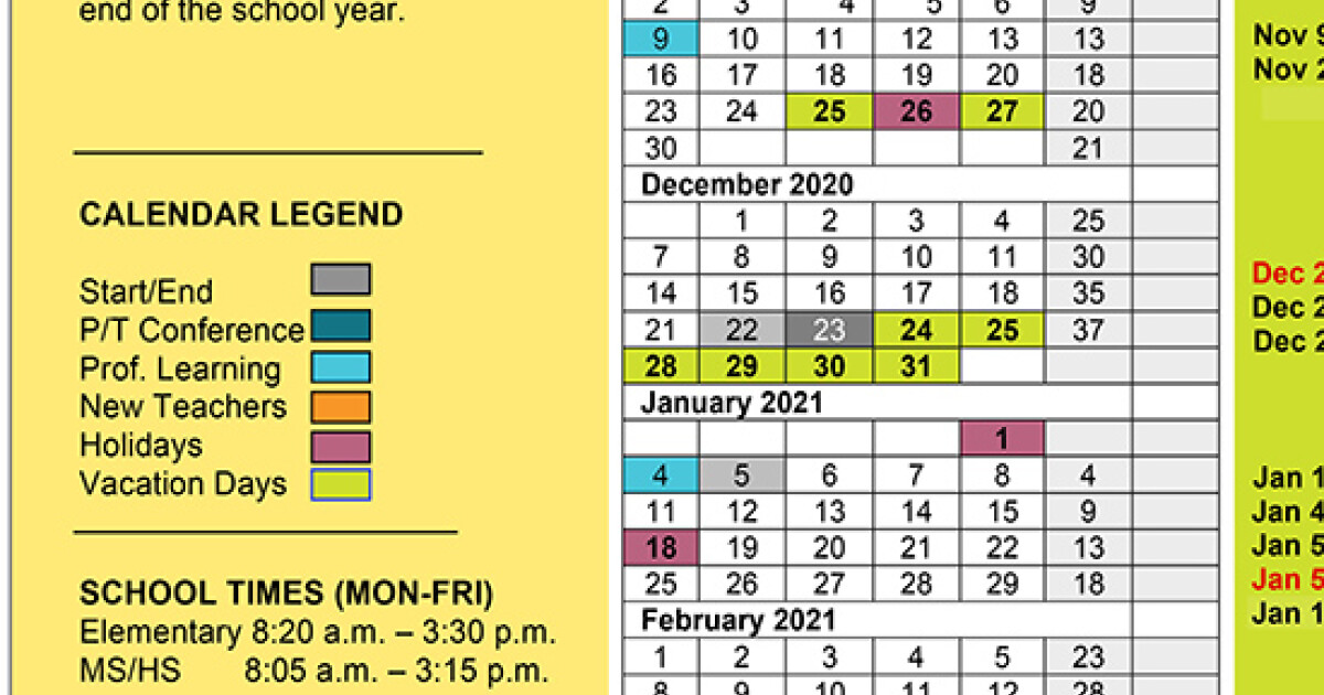 School calendar Articles Charles City Community Schools